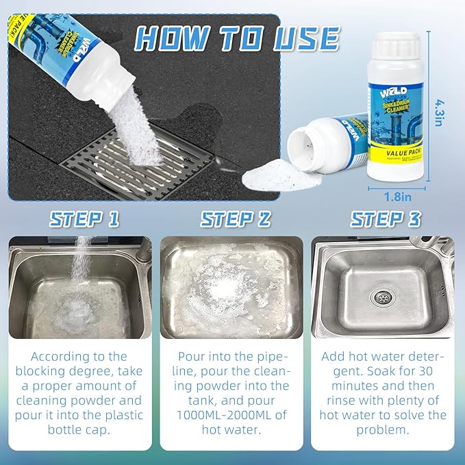 Wild Tornado Sink & Drain Cleaner Powder