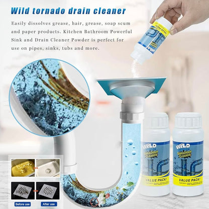 Wild Tornado Sink & Drain Cleaner Powder