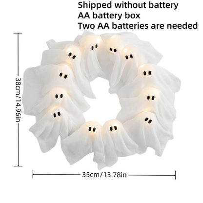 Glow Ghost Wreath