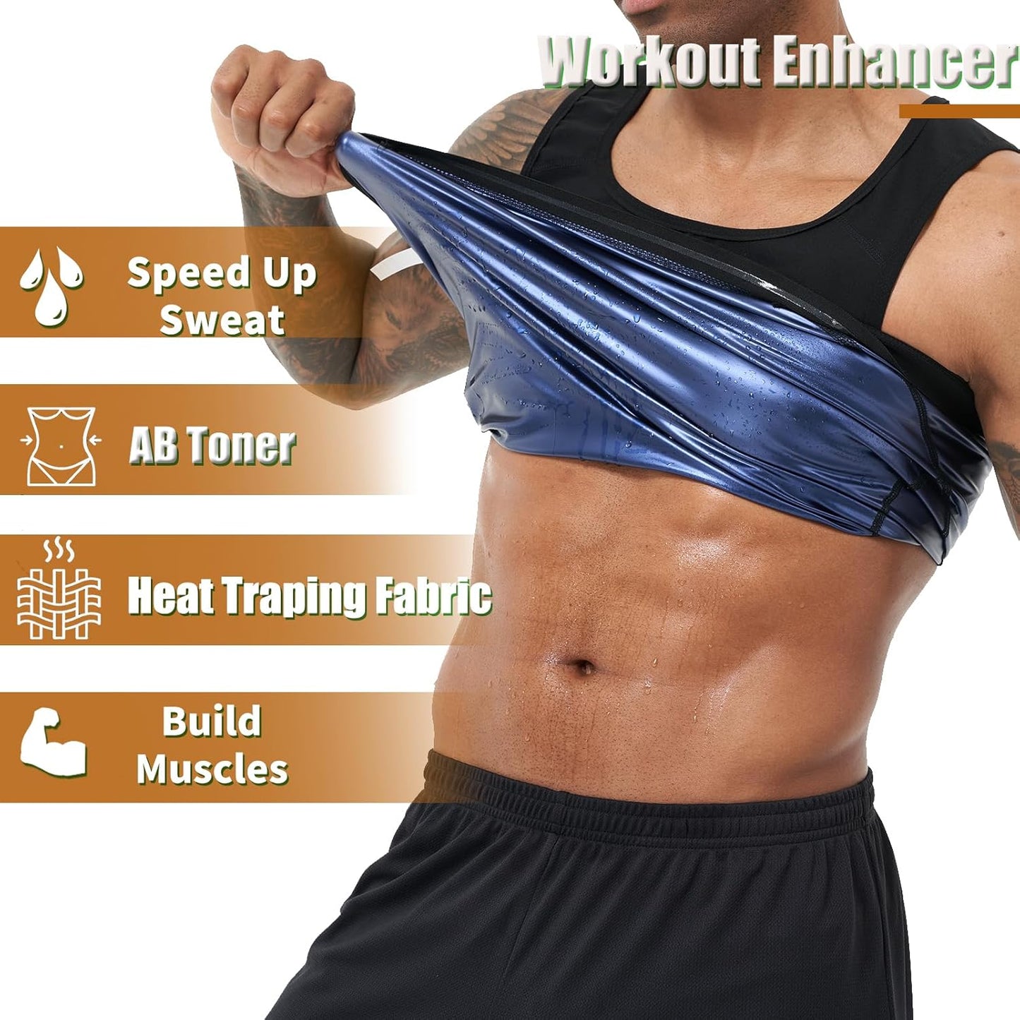 Sweat Boost Sauna Vest for Men