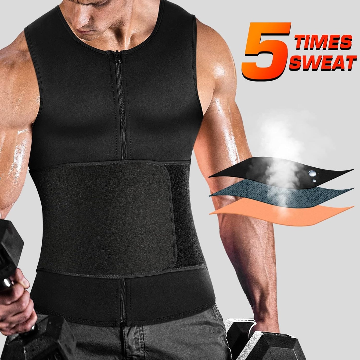 Men’s Workout Compression Sauna Vest