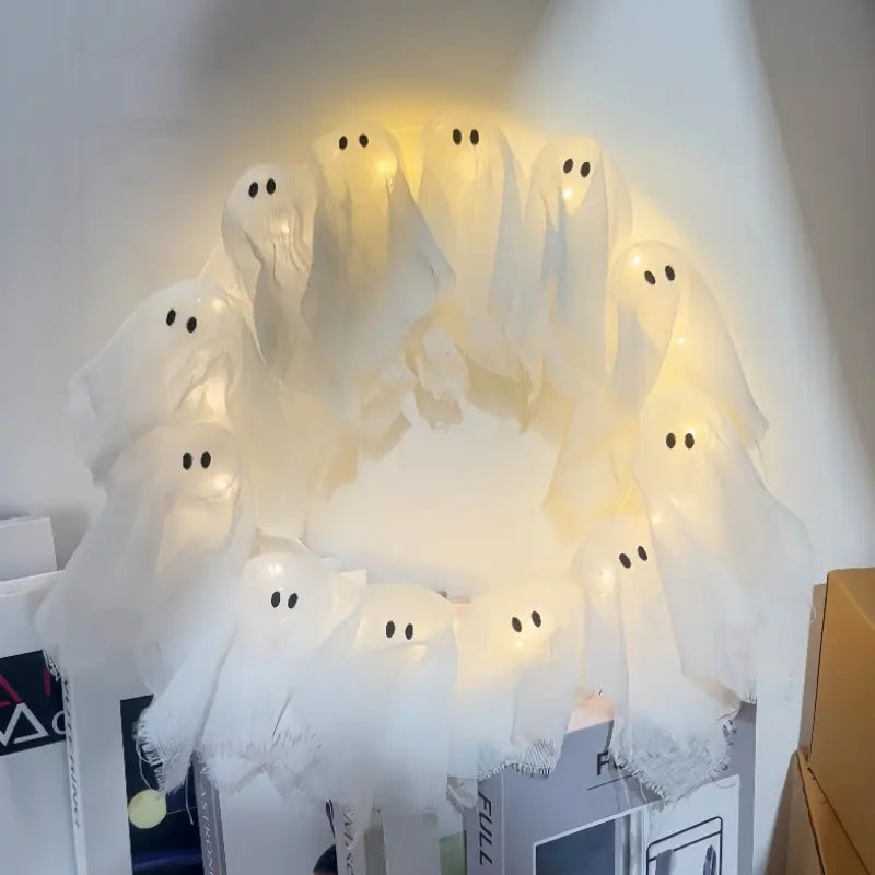 Glow Ghost Wreath