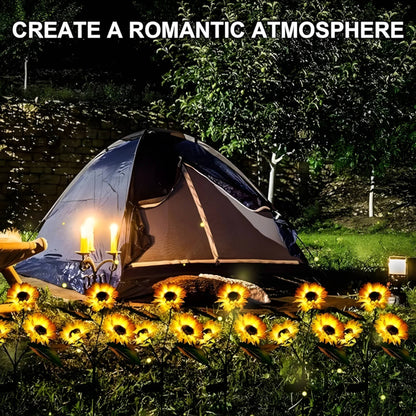 Solar Sunflower Garden Lights