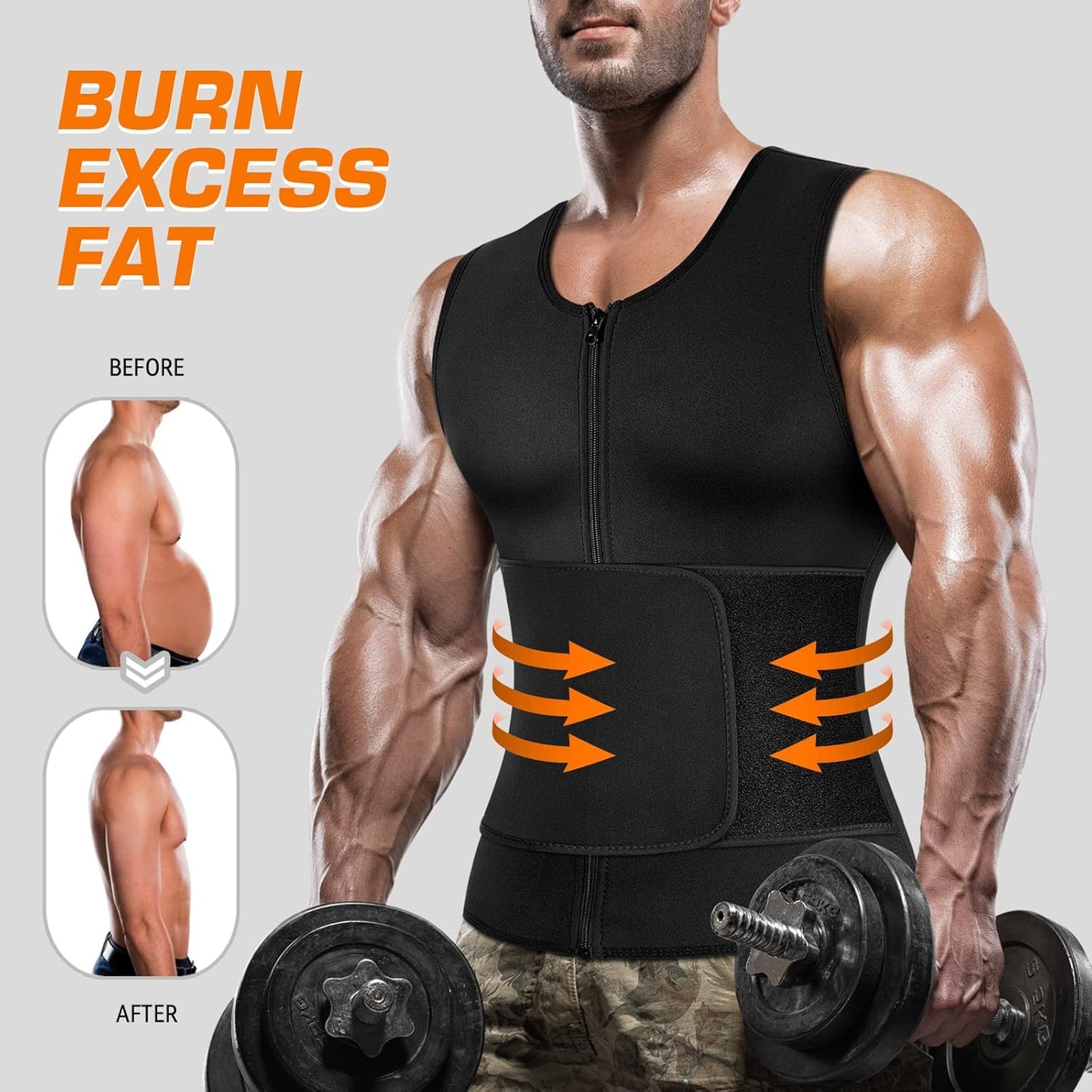 Men’s Workout Compression Sauna Vest