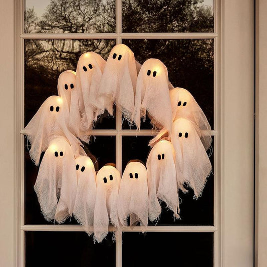 Glow Ghost Wreath